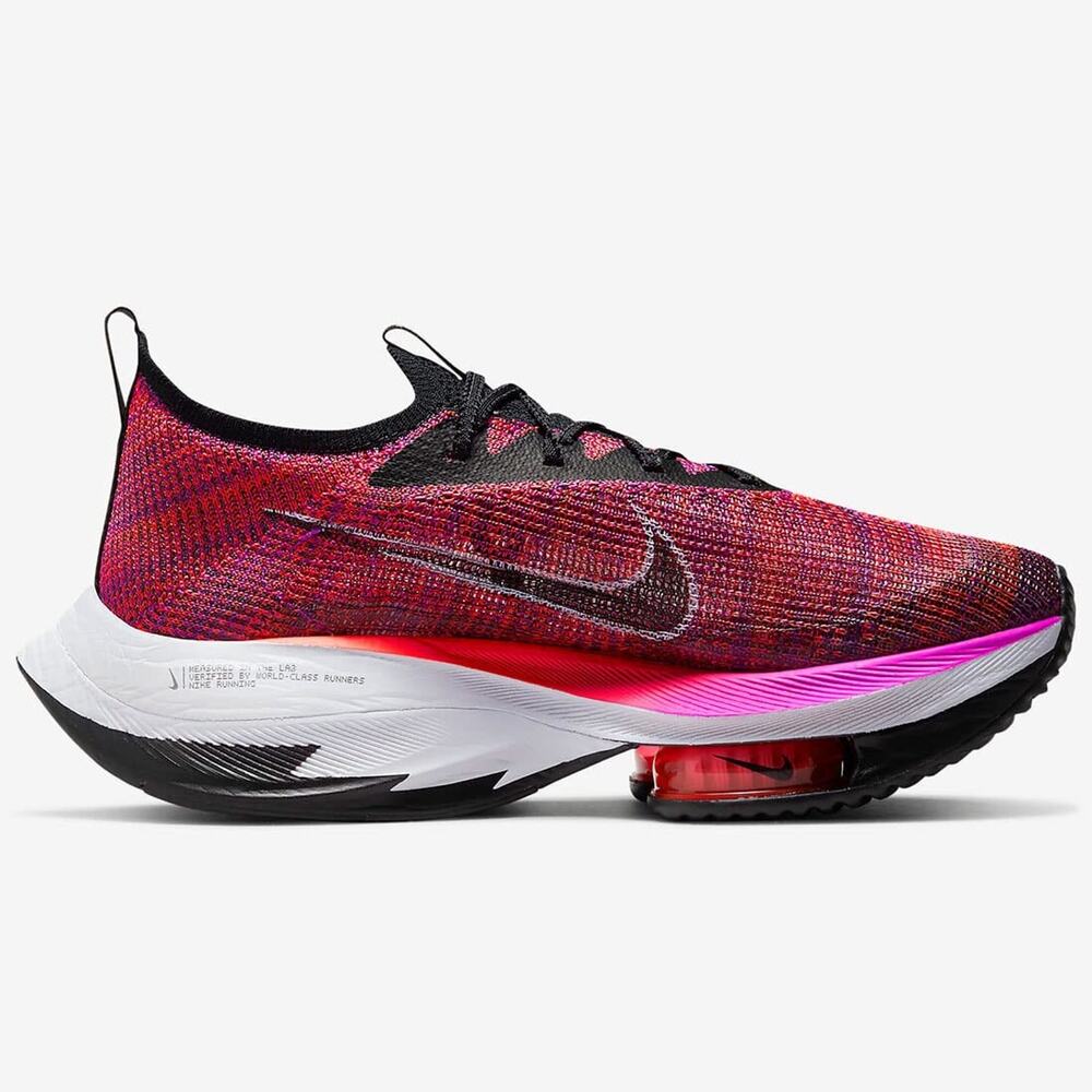 Nike Air Zoom Alphafly NEXT Flyknit Women Running Shoes Hyper Violet/Black 10.5 - Picture 2 of 8